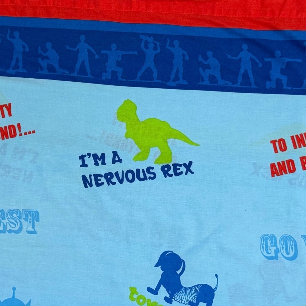 Official Disney Pixar Toy Story Twin Sheet  "Nervous Rex"